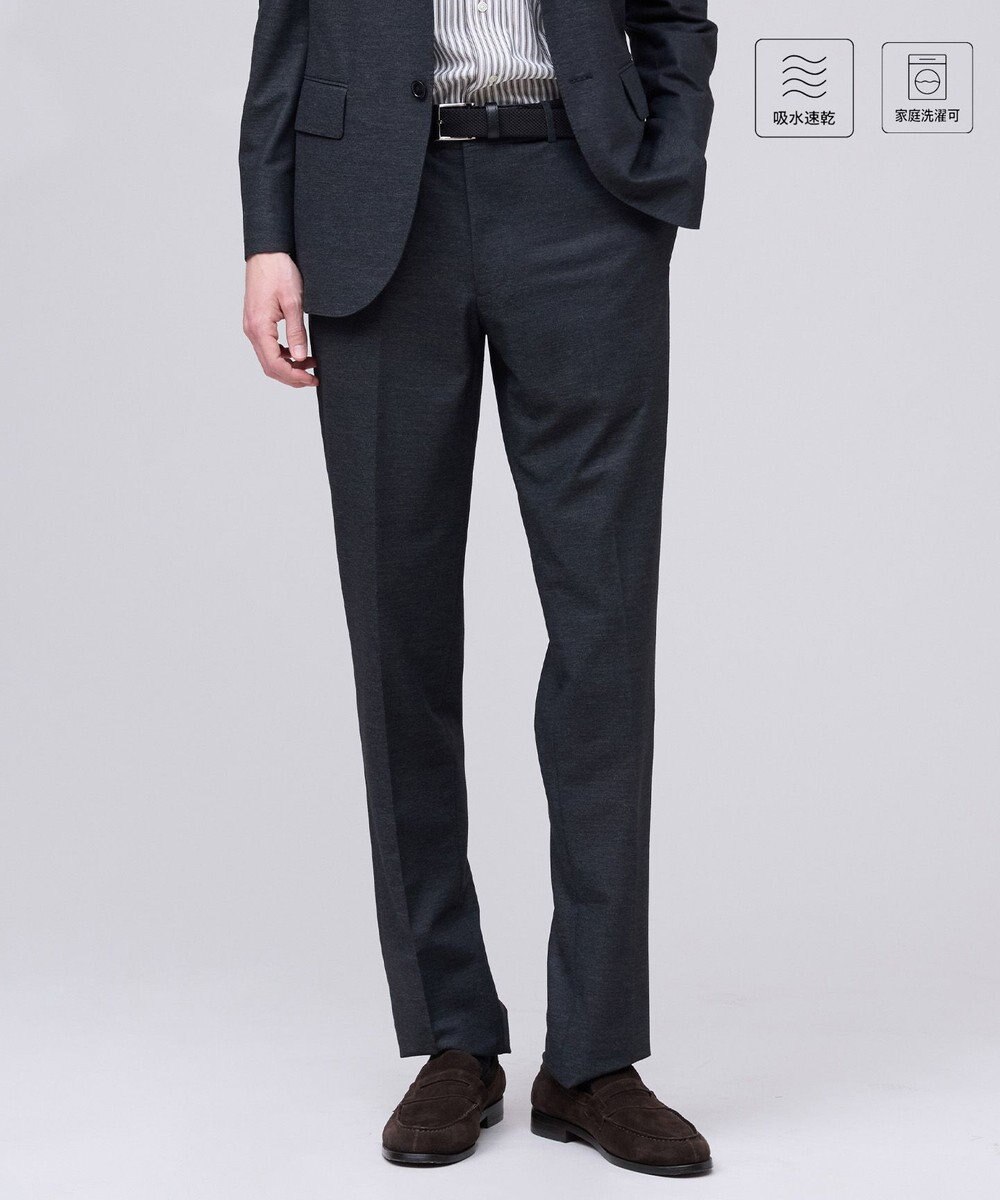 J.PRESS MEN 夏に嬉しい6つの高機能【J.PRESS-POOL WOOL】【セットアップ対応】ジャージーセットアップ スラックス 