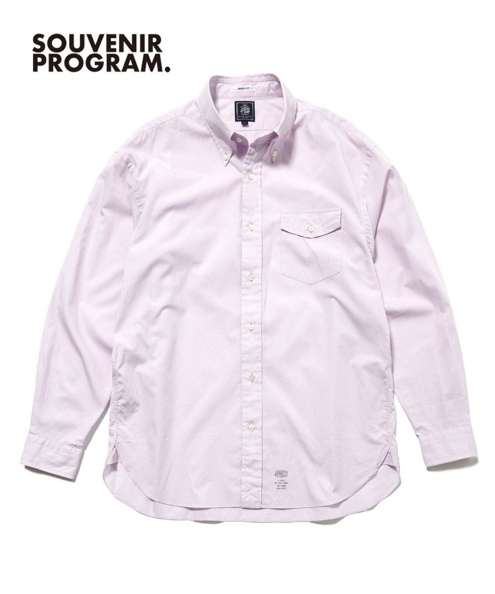 J.PRESS MEN 【J.PRESS ORIGINALS】【UNISEX】Cotton Broad Cloth B.D. Shirt / Baggy-Fit 