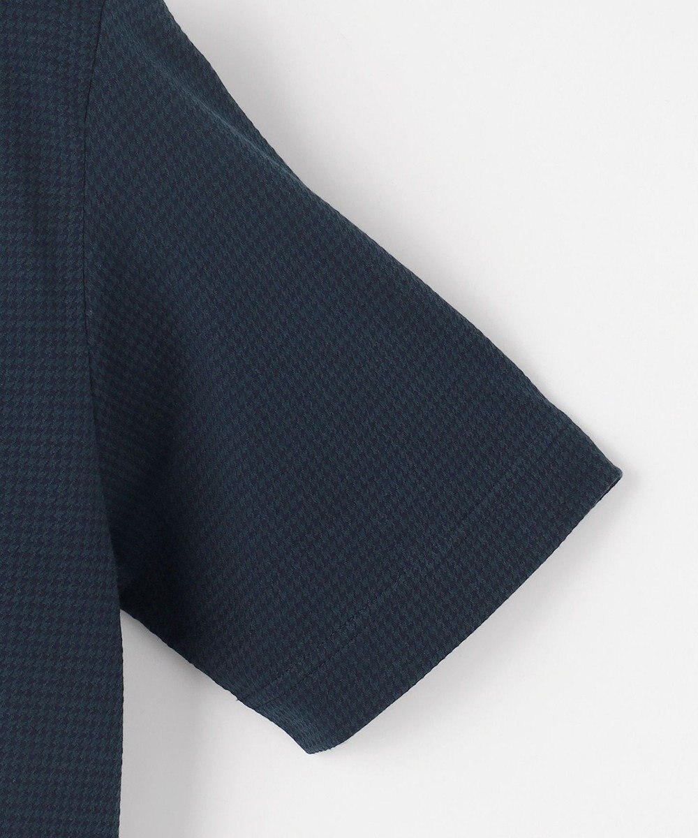 JOSEPH ABBOUD 【オーガニックコットン使用・MADE IN JAPAN】千鳥ジャカード Tシャツ 