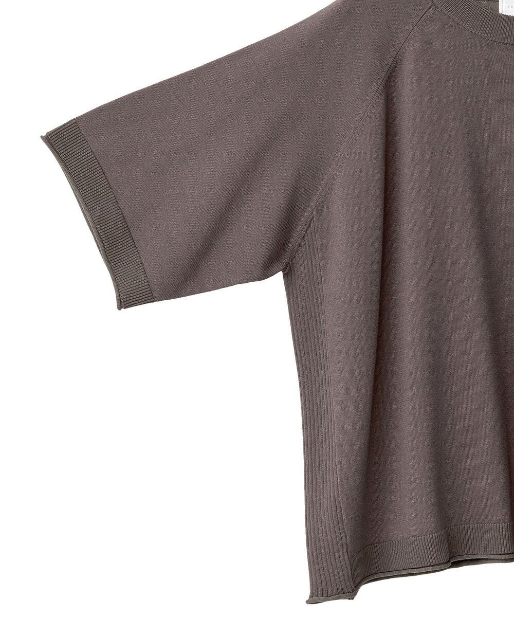 Green Parks トレーナー風ニットプルオーバー 