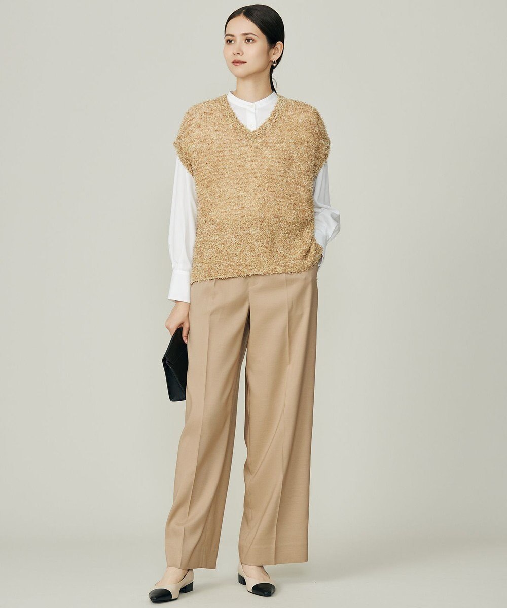 自由区 S ファンシーラメスラリット ニット 