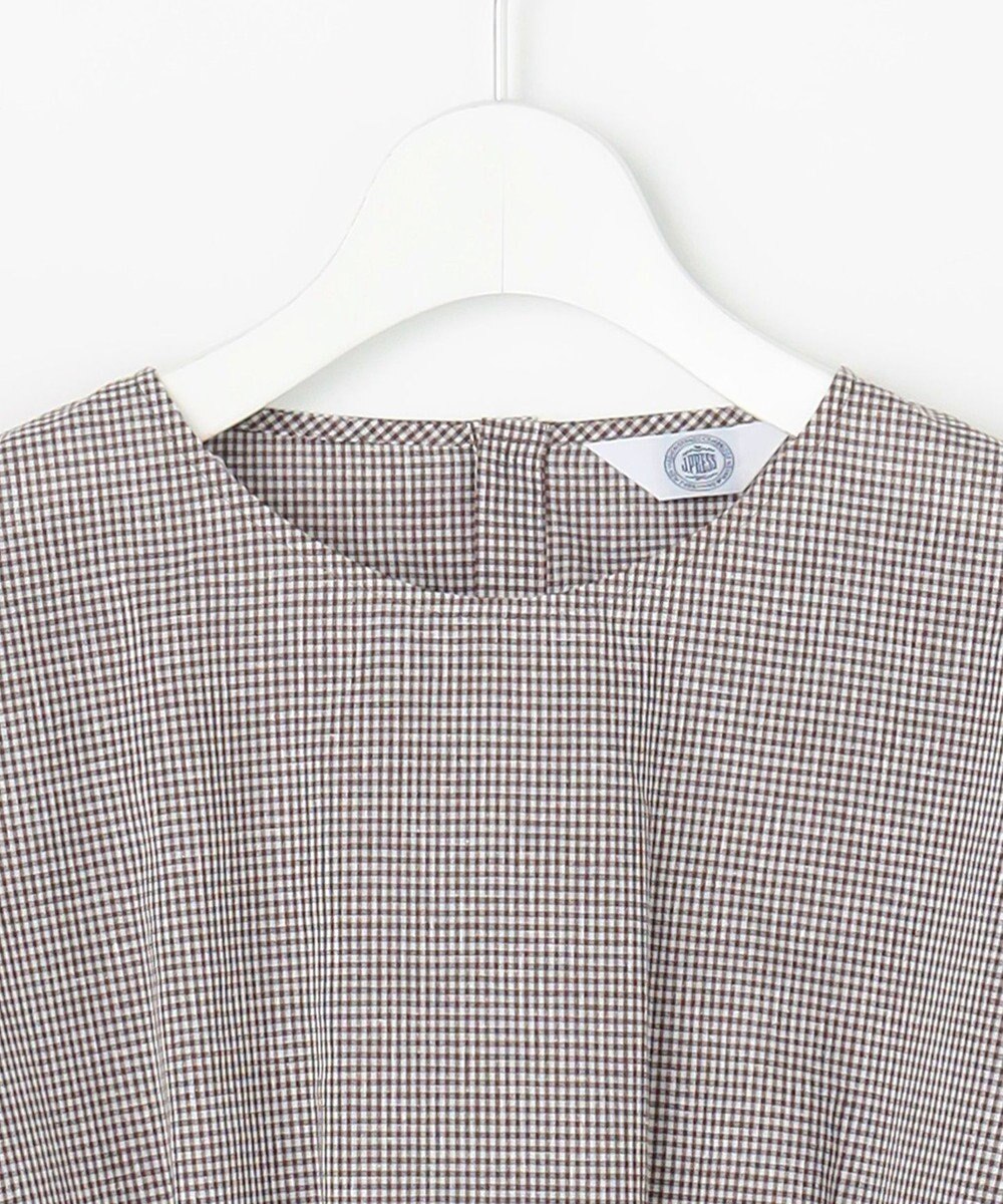 J.PRESS LADIES S リネンminiチェック プルオーバー ブラウス 