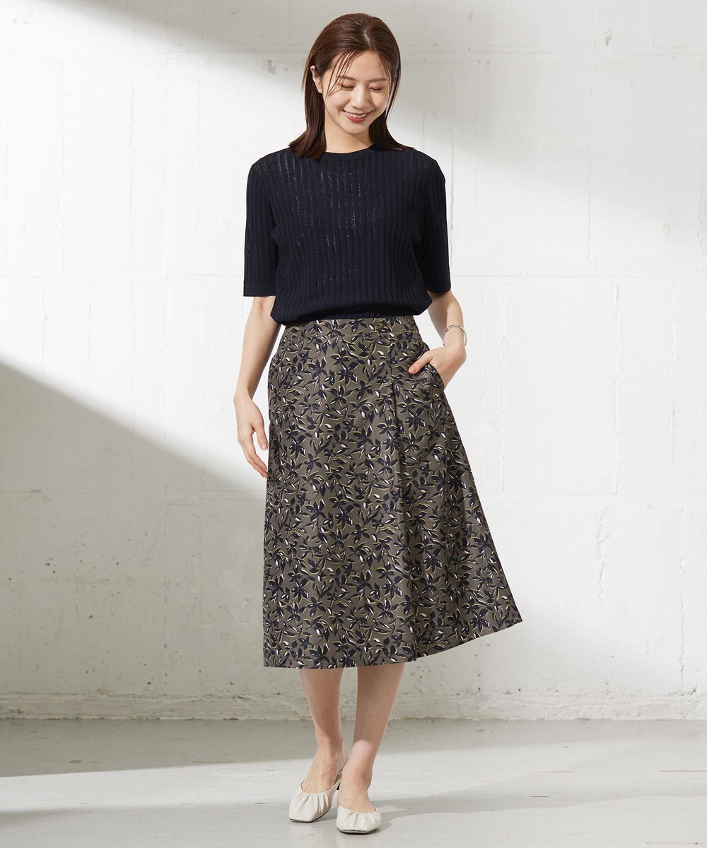 J.PRESS LADIES L 【洗える・抗菌防臭】VISCOSE STRETCH サマー ニット 