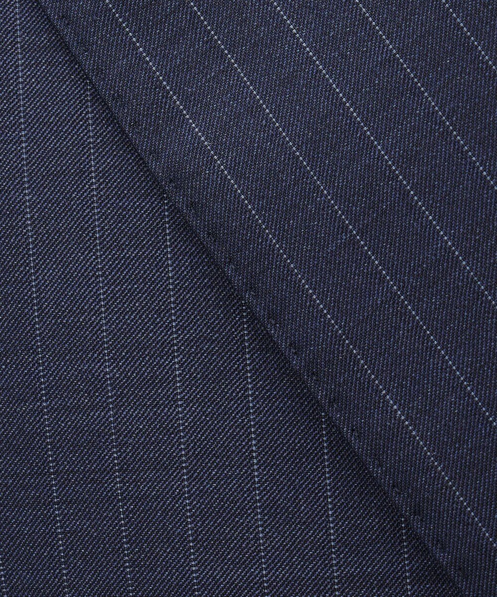 GOTAIRIKU 【Loro Piana Fabric】365 通年 3ピーススーツ(ネイビーストライプ) 