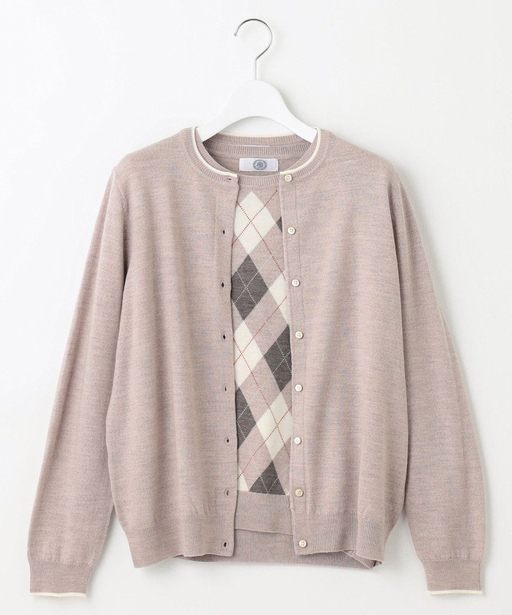 J.PRESS LADIES 【WEB限定カラーあり・洗える】アーガイルツイン ニット 