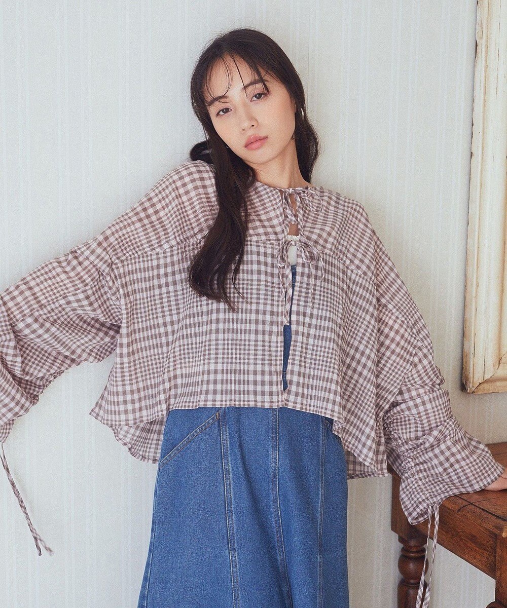 earth music&ecology ワッシャードロスト羽織りシャツ 