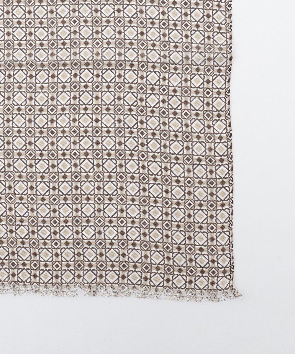 JOSEPH ABBOUD 【ドイツ/bugatti×V.FRAAS】ビンテージタイルモチーフ ストール 