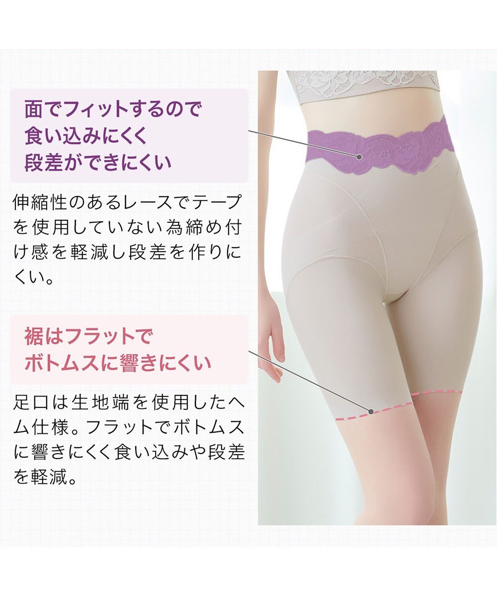 BRADELIS New York 【BRADELIS NewYork peace】ハイブリッドシェイプアップヘムガードル23 ソフトな履き心地でしっかり補正 