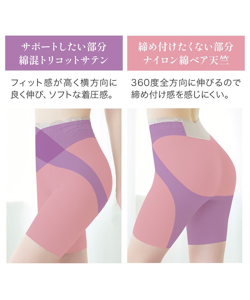 BRADELIS New York 【BRADELIS NewYork peace】ハイブリッドシェイプアップヘムガードル23 ソフトな履き心地でしっかり補正 