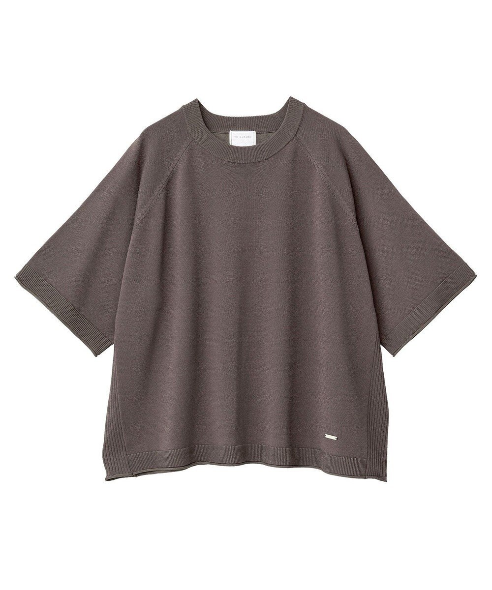 Green Parks トレーナー風ニットプルオーバー 