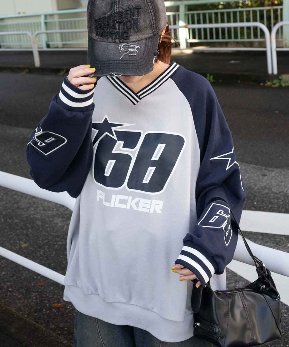 WEGO スターナンバリングプルオーバー 