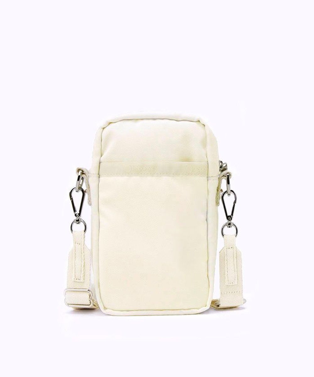 LeSportsac DENIM PHONE CROSSBODY/ホワイトデニム/クリームシェルパ 