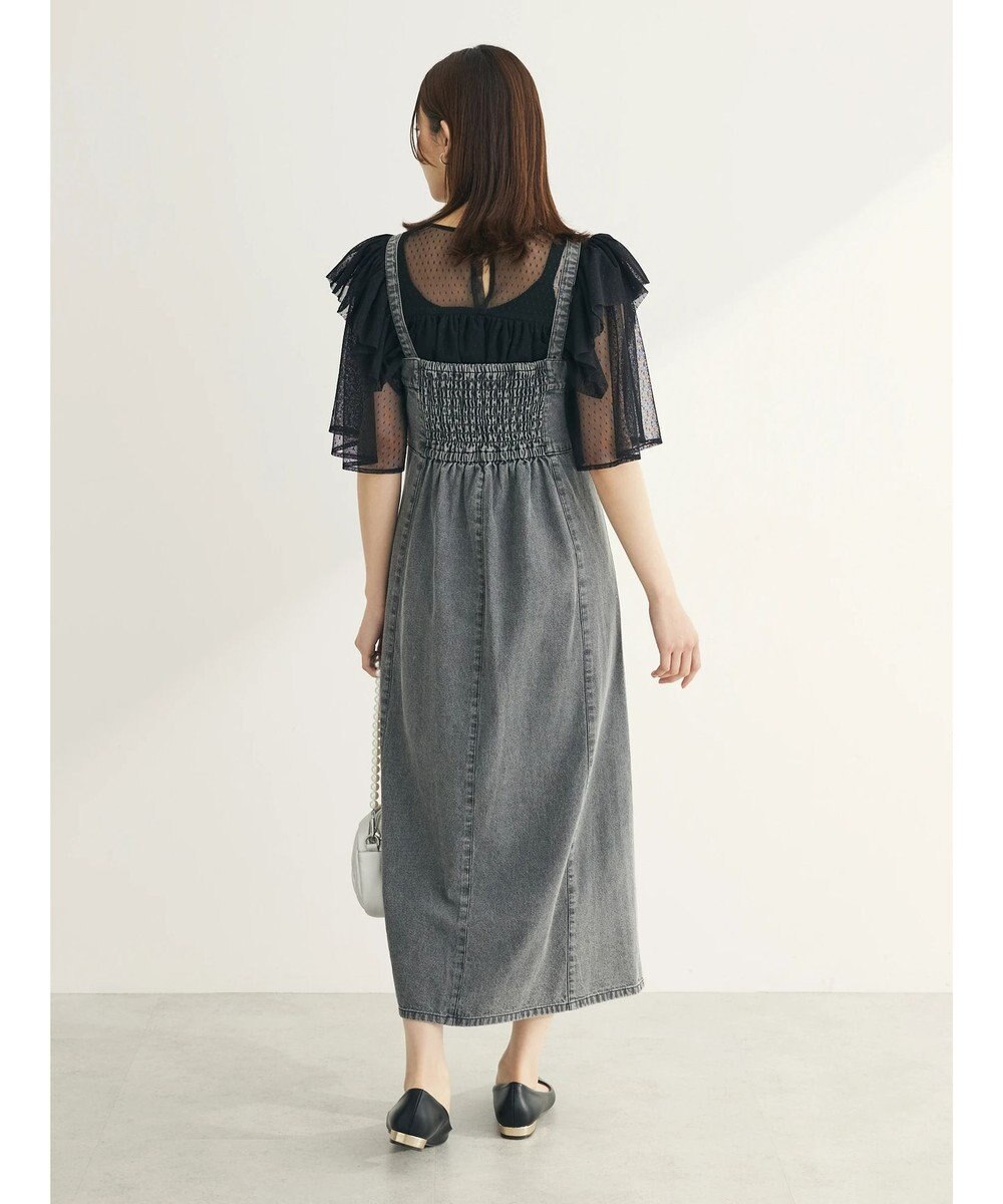 Green Parks ■ＥＳＣＡＲ　ドットチュールフレアヨークプルオーバー 