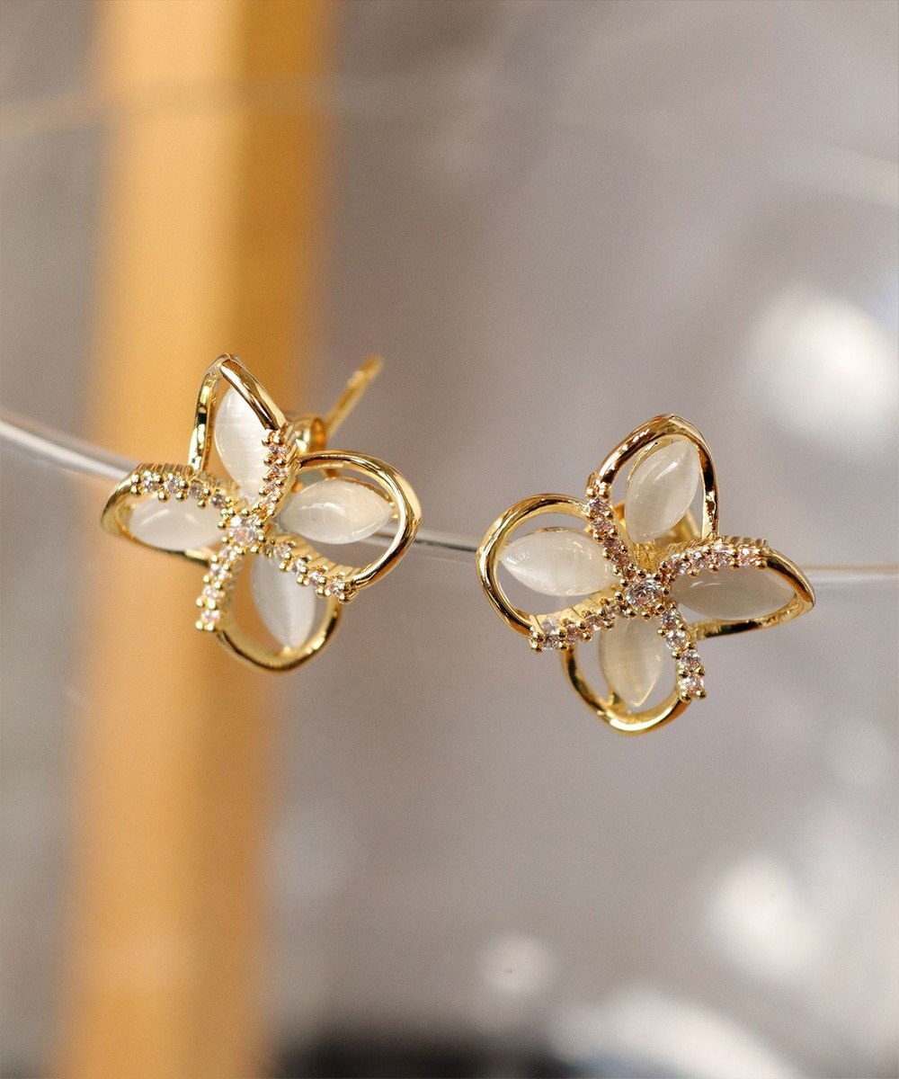 Tiaclasse 【金属アレルギー対応】ハイドランジアクリアピアス 