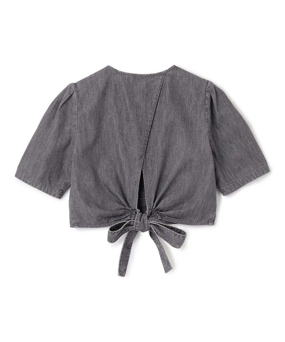 uncrave ライトデニム パフスリーブブラウス 