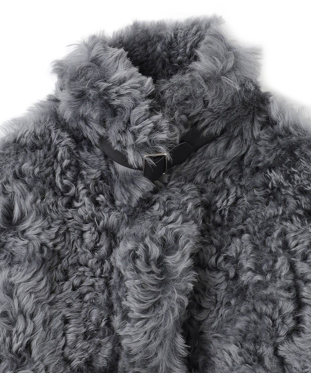 BEIGE， DANDEL / ミドル丈ムートンコート 