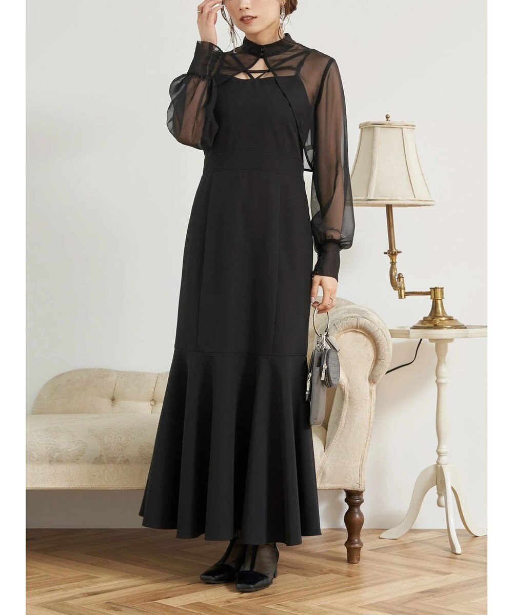 earth music&ecology ＳＥＴ２点シアーボレロ＋キャミワンピース 