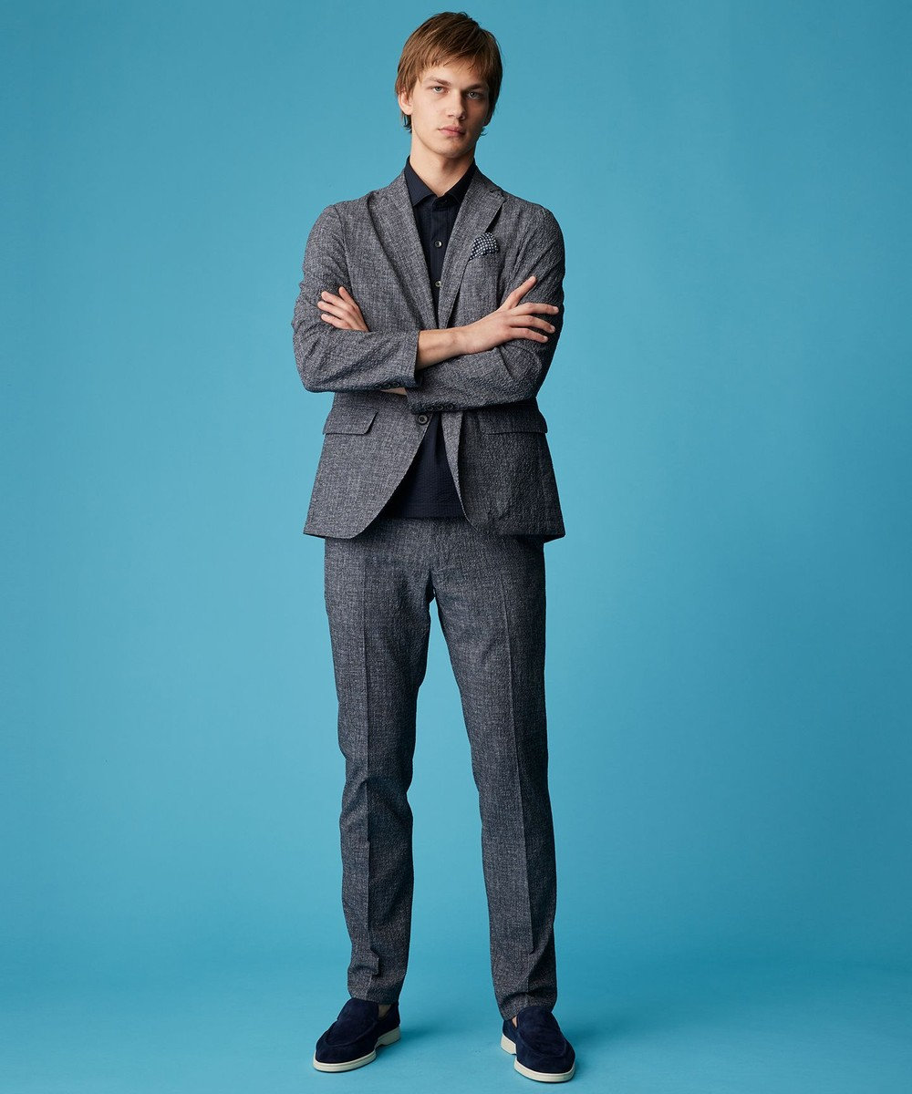 JOSEPH ABBOUD 【洗える/UV/エコ撥水・クールビズ/】ライトウェーブライト ジャケット 