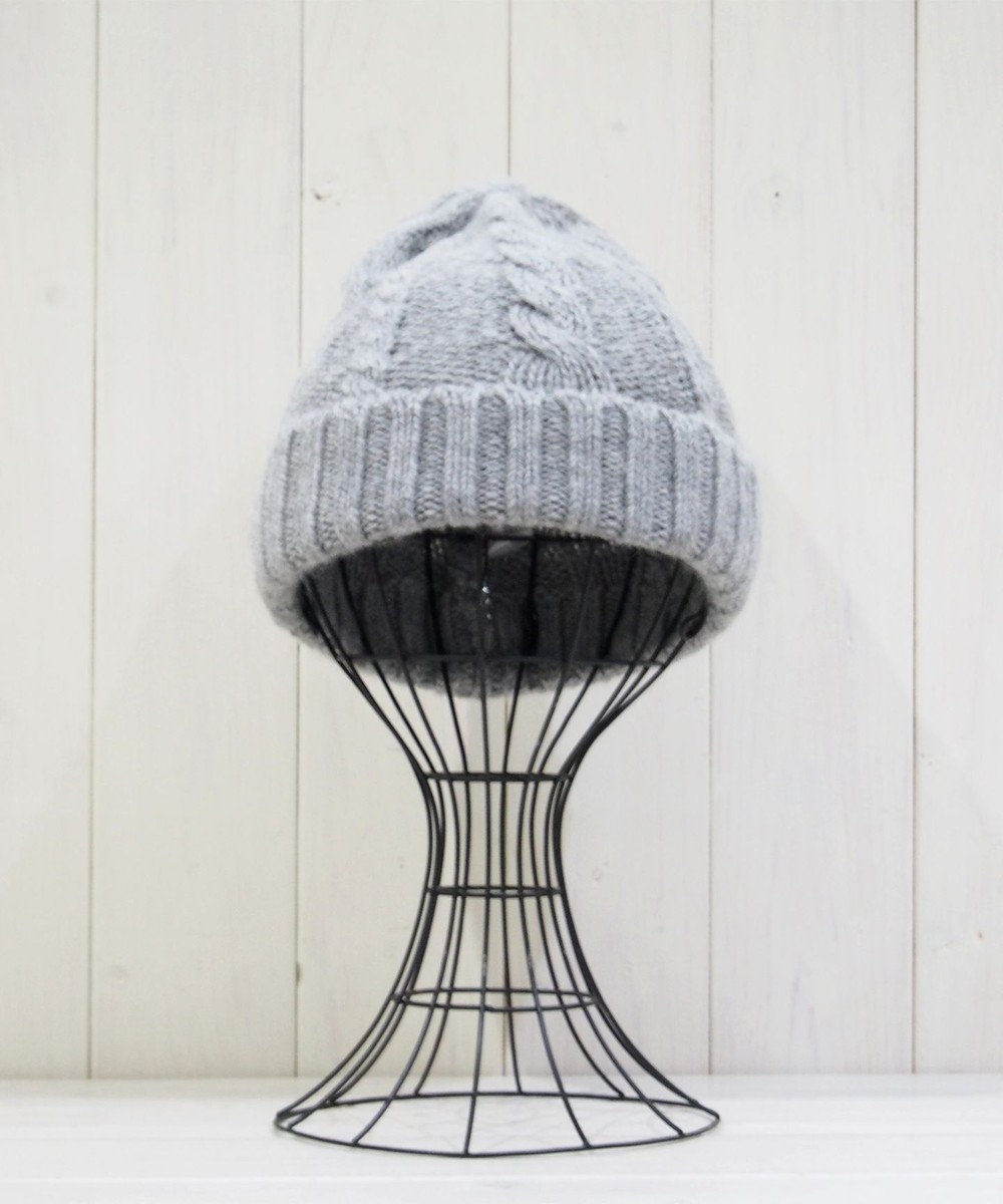 石田製帽 ベビーアルパカ　アラン編みワッチ 