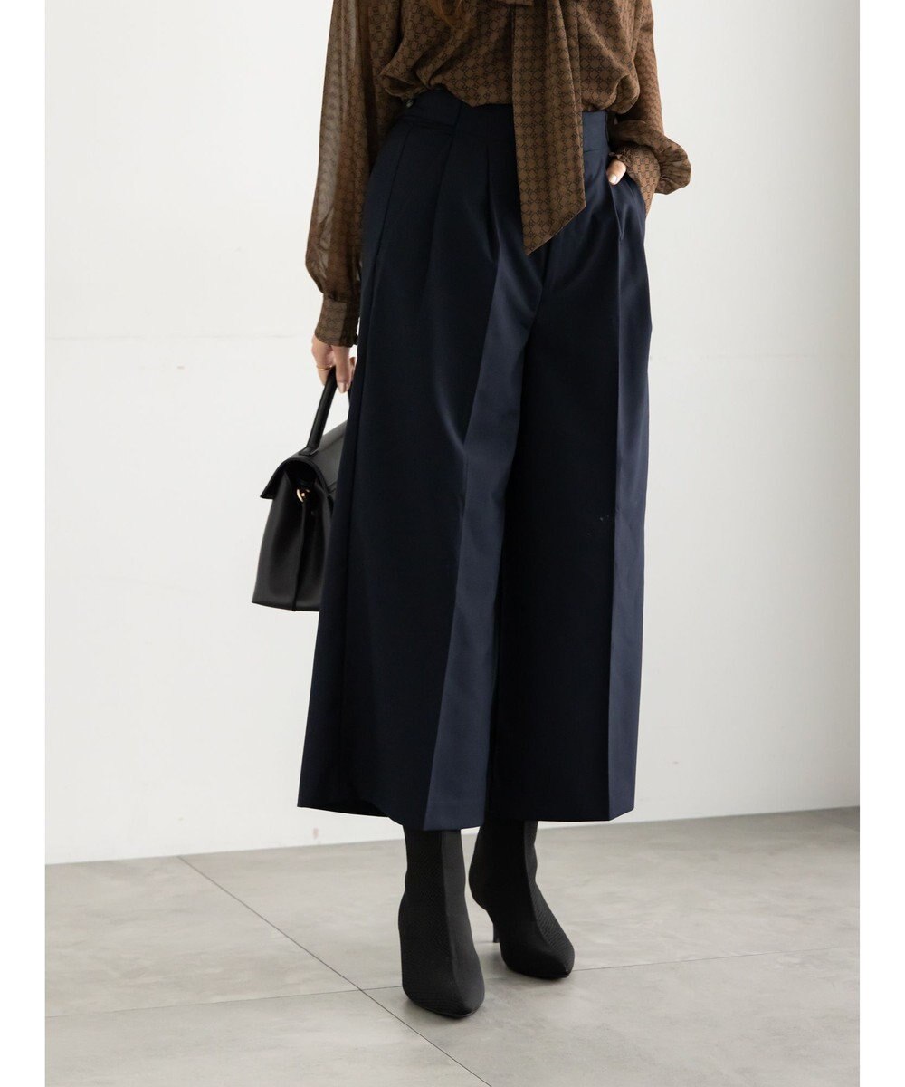 Te chichi パターンアソートワイドクロップトパンツ 