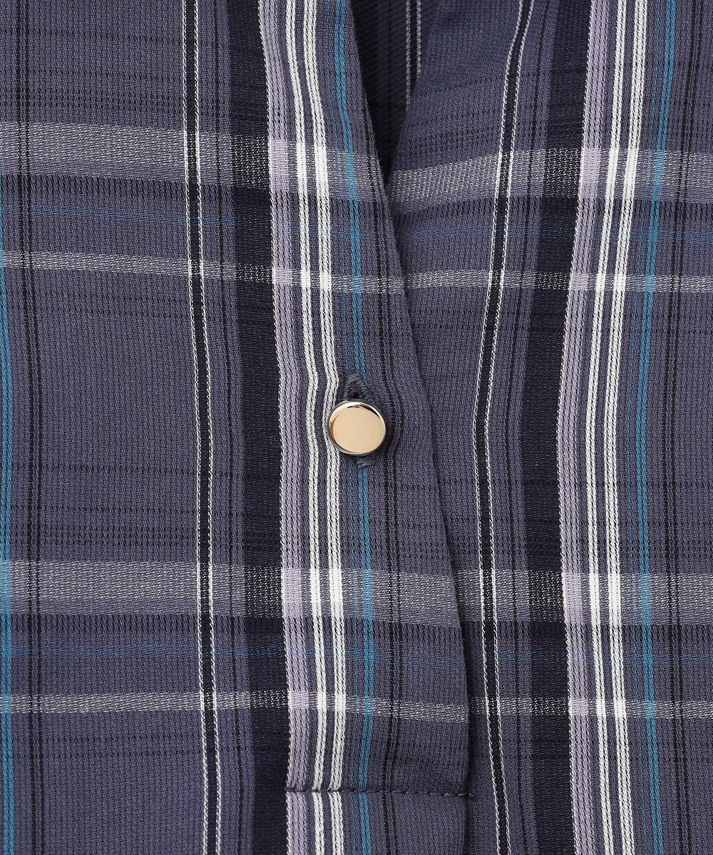 ANY SIS 【洗える】ピケチェック ブラウス 