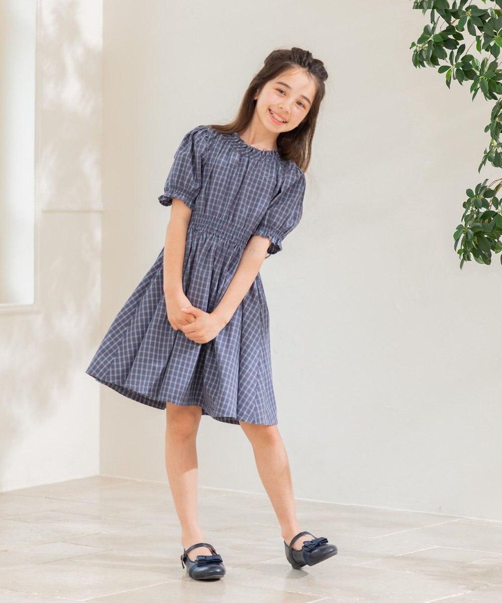 組曲 KIDS 【150-160㎝】チェック ワンピース 