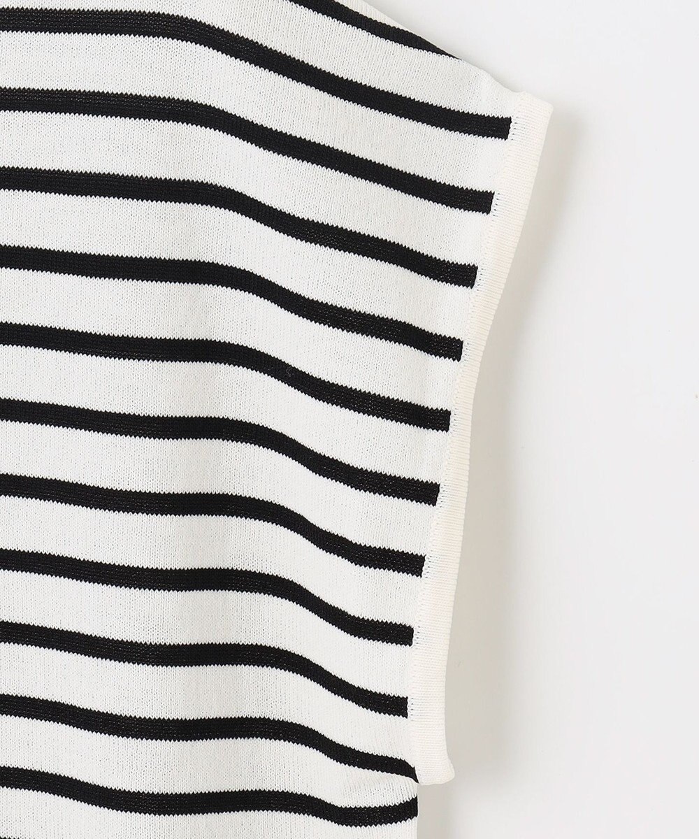 ANY 【UVケア/接触冷感/アンチピリング】クールタッチフレンチスリーブニット 