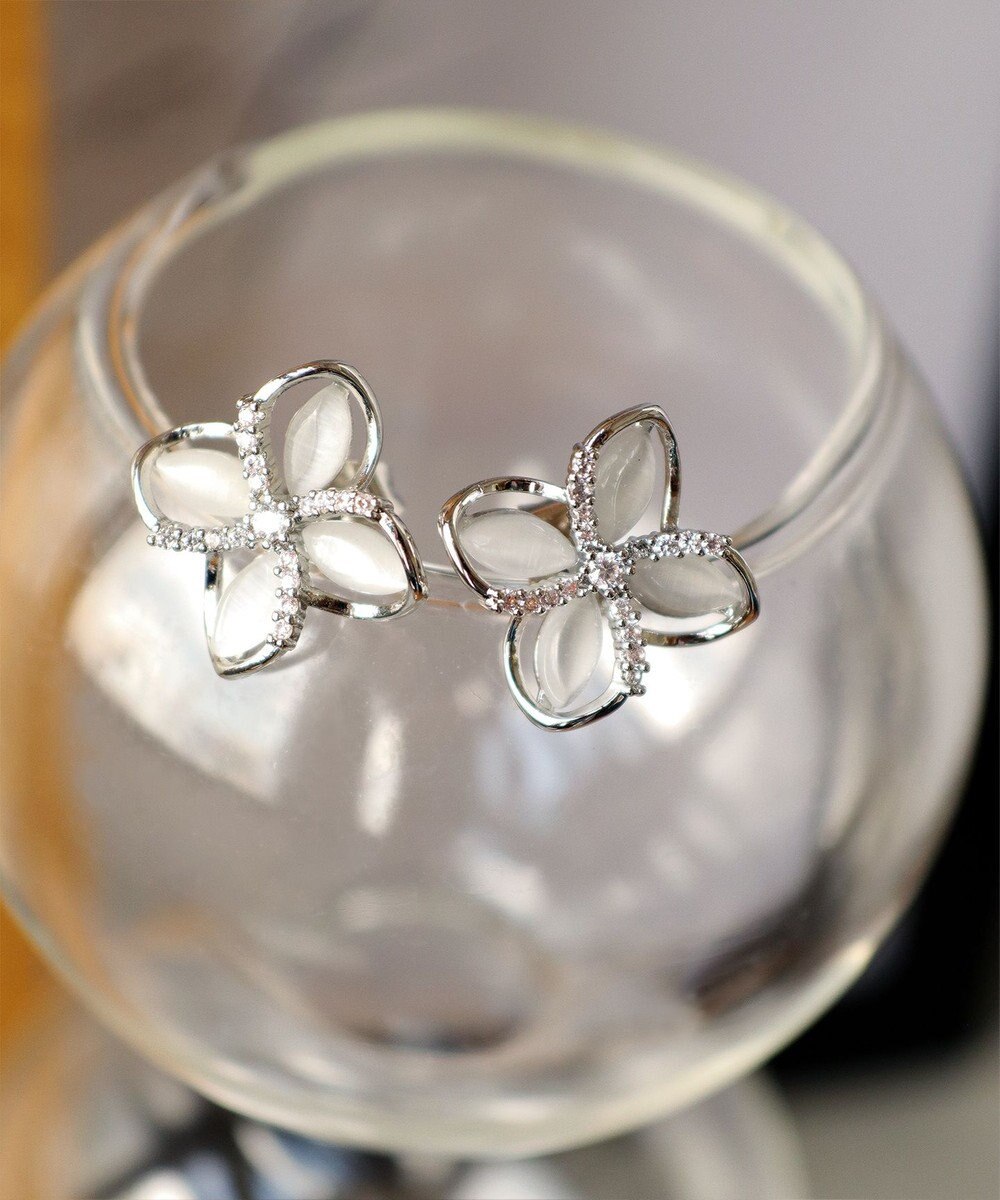 Tiaclasse 【金属アレルギー対応】ハイドランジアクリアピアス 