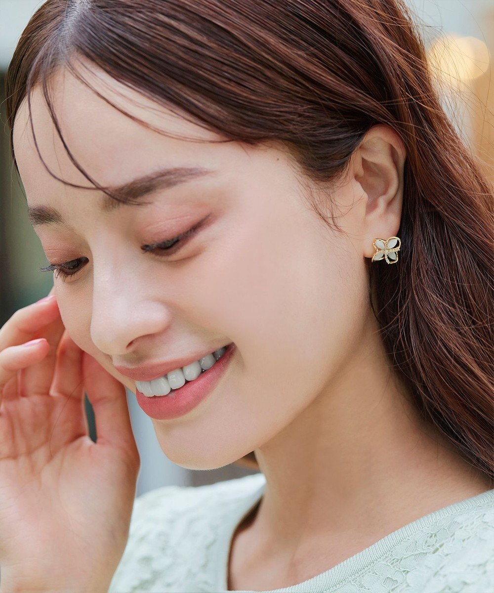 Tiaclasse 【金属アレルギー対応】ハイドランジアクリアピアス 