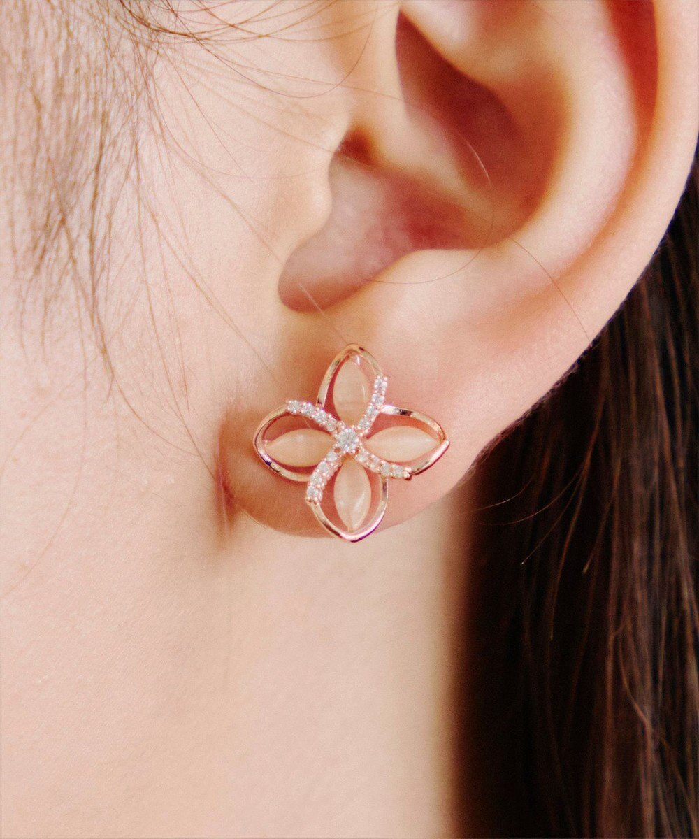 Tiaclasse 【金属アレルギー対応】ハイドランジアクリアピアス 