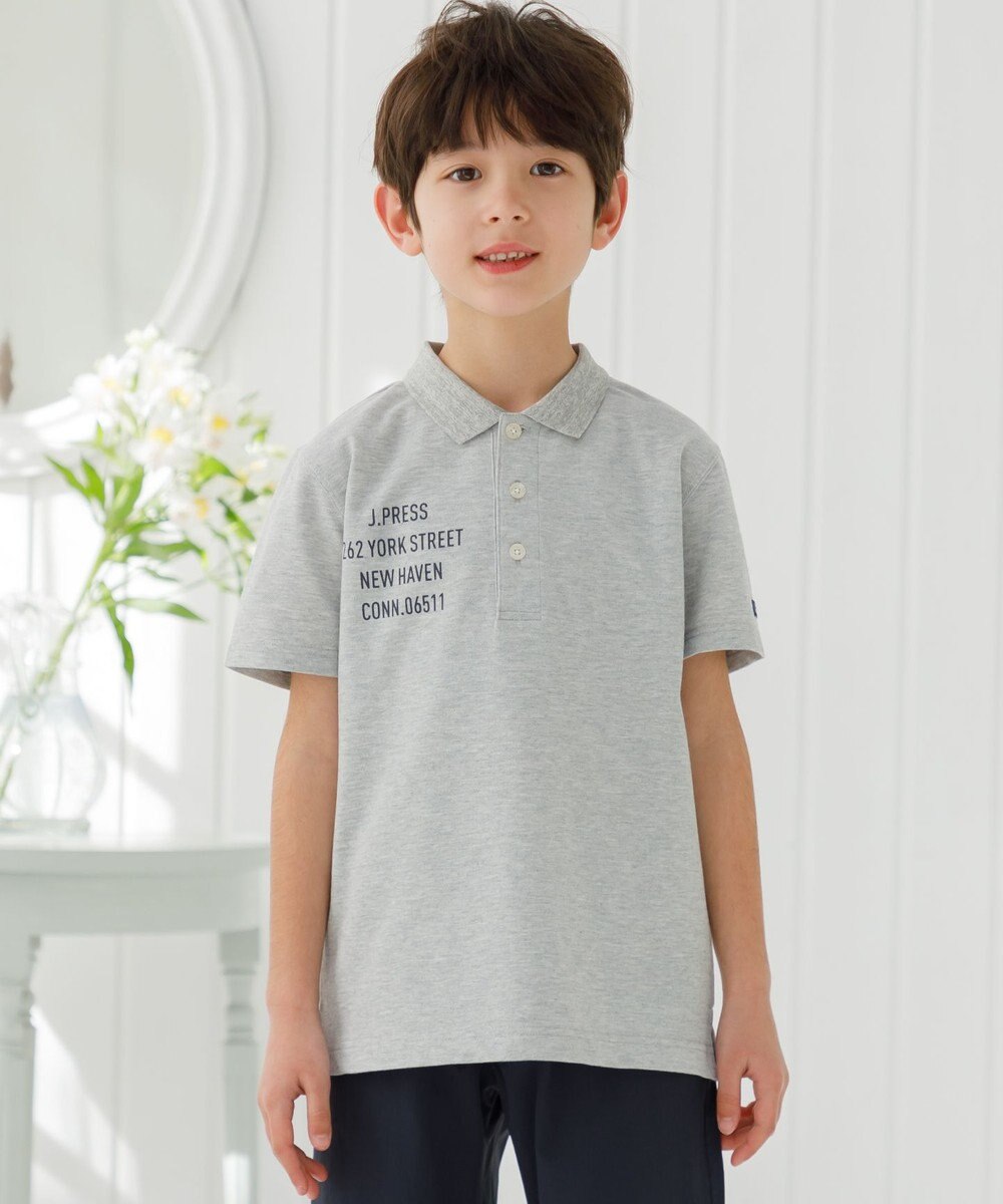 J.PRESS KIDS 【140-170cm】T/C ライト カノコ 半袖ポロシャツ 