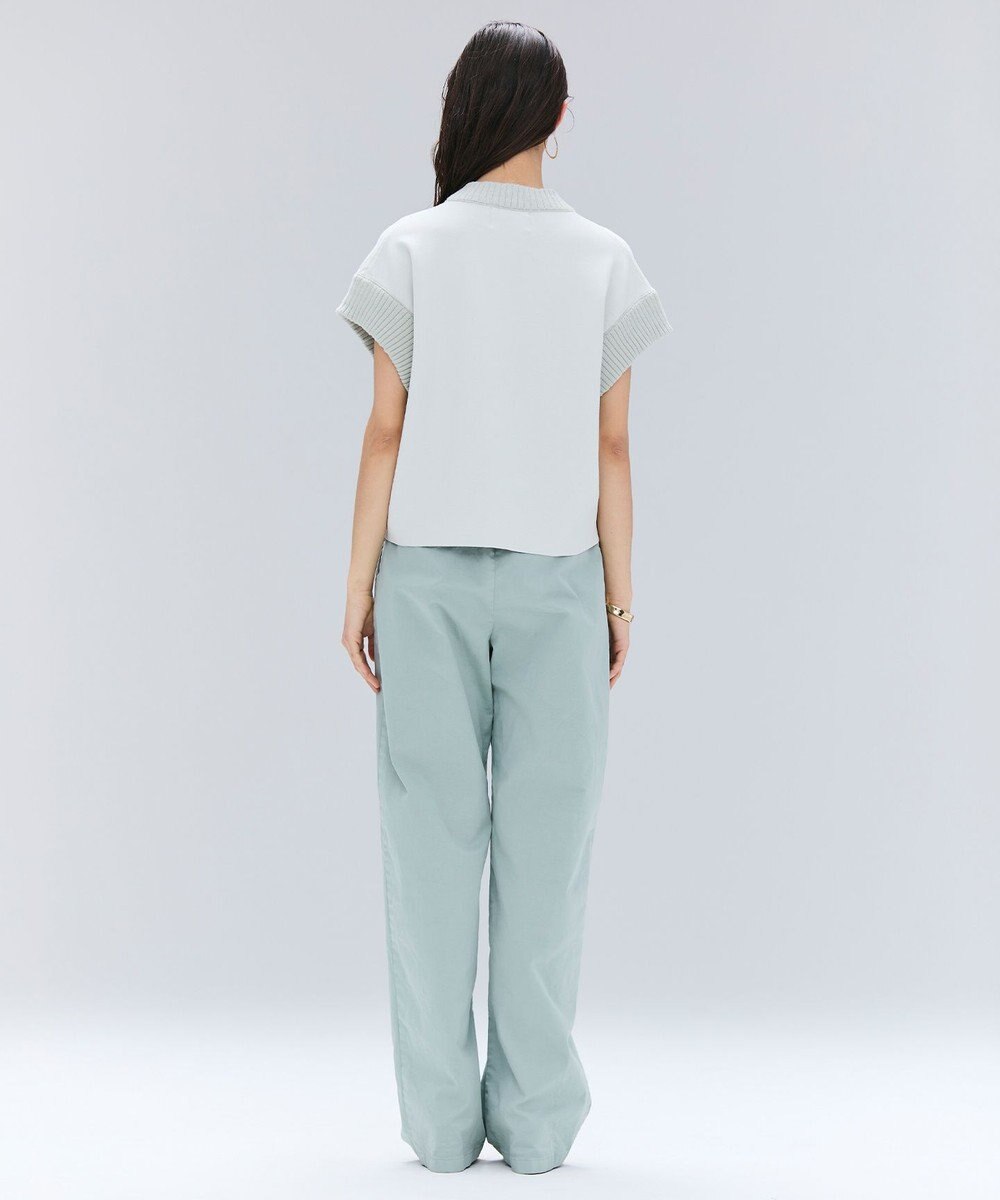 BEIGE， 【洗える・Oggi 11月号掲載】LAURA / ドライタッチ異素材リブニット 