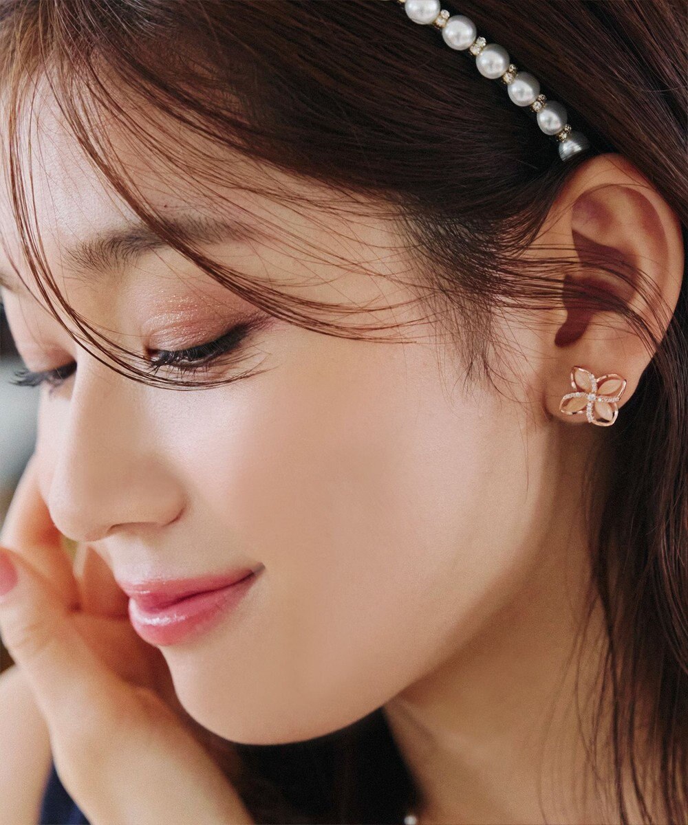 Tiaclasse 【金属アレルギー対応】ハイドランジアクリアピアス 