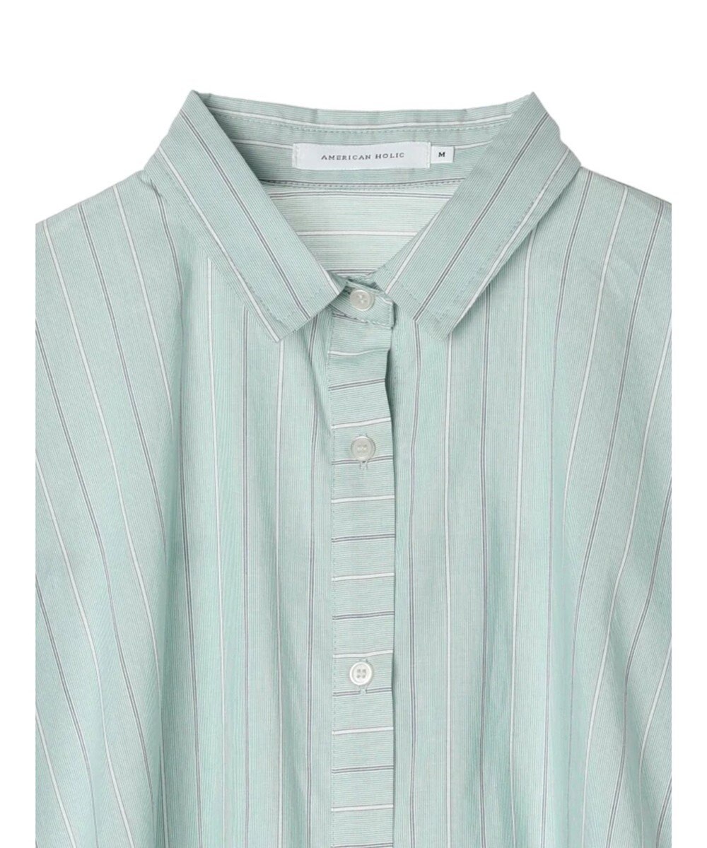 AMERICAN HOLIC ＵＶカット袖タックフレンチスリーブシャツ 