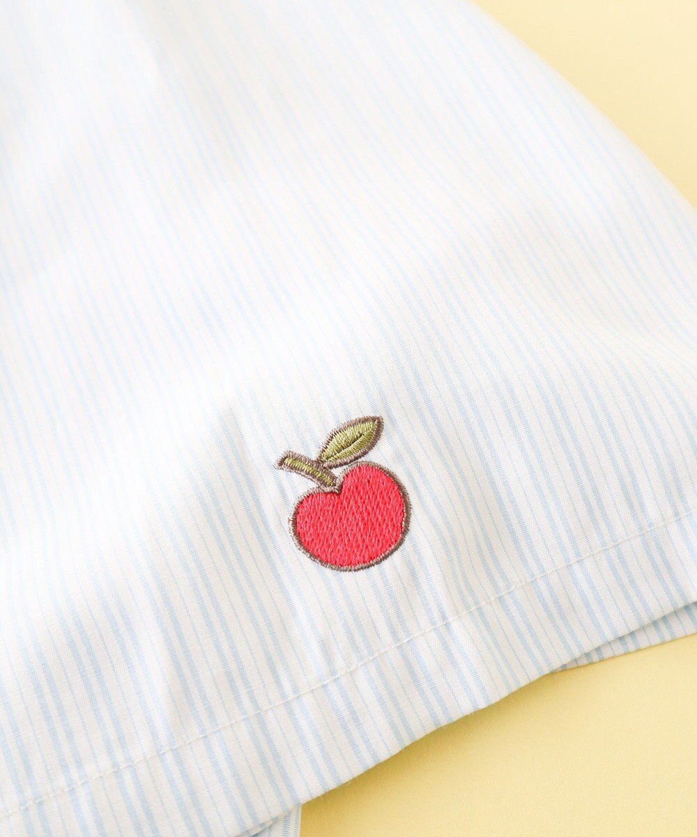 Green Parks ｍｉｆｆｙ／刺しゅうプリントストライプシャツ 