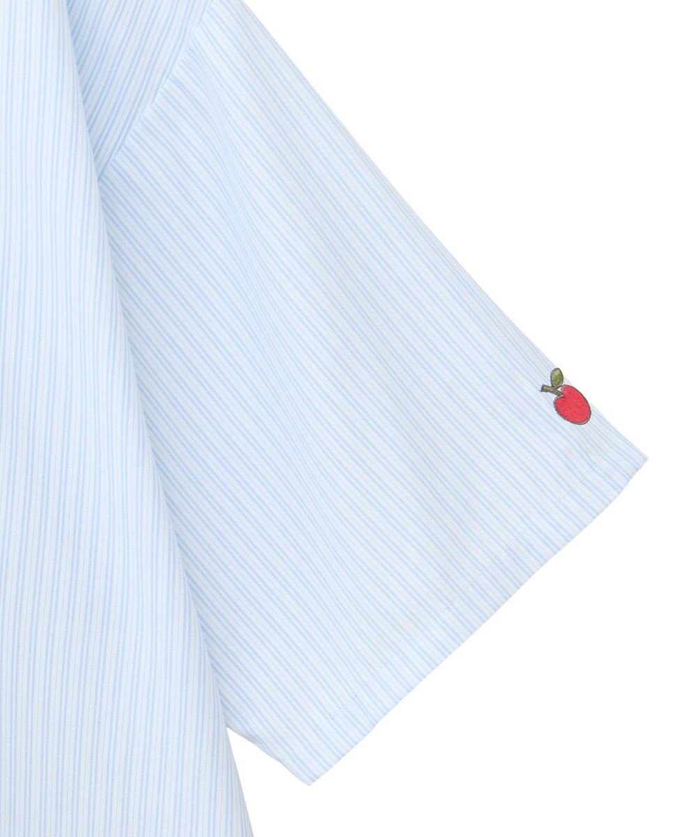 Green Parks ｍｉｆｆｙ／刺しゅうプリントストライプシャツ 