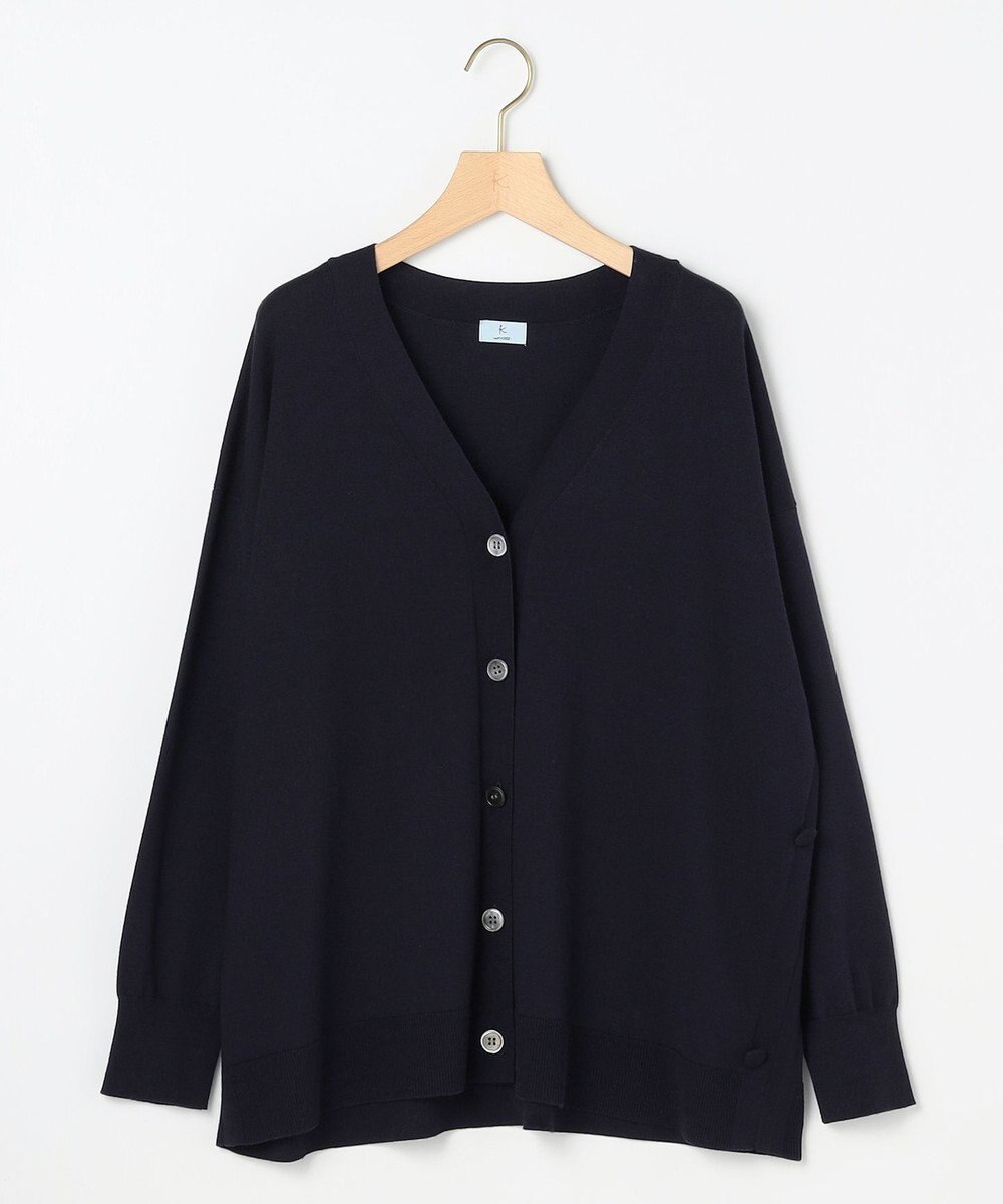 組曲 【加藤ローサさん着用 / 2WAY】スムースストレッチカシュクール カーディガン 