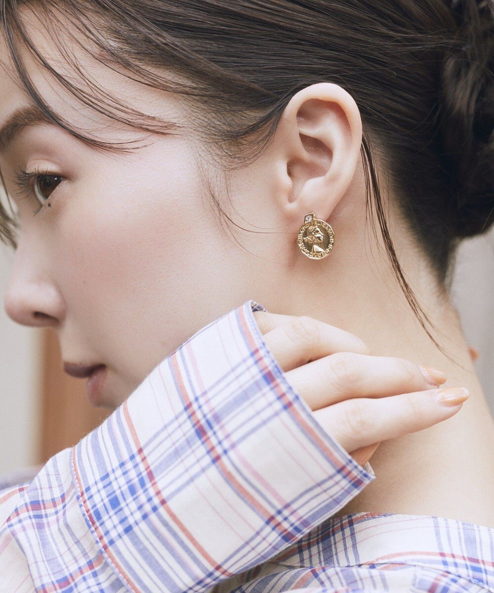 earth music&ecology ２WAYコインビジューピアス 