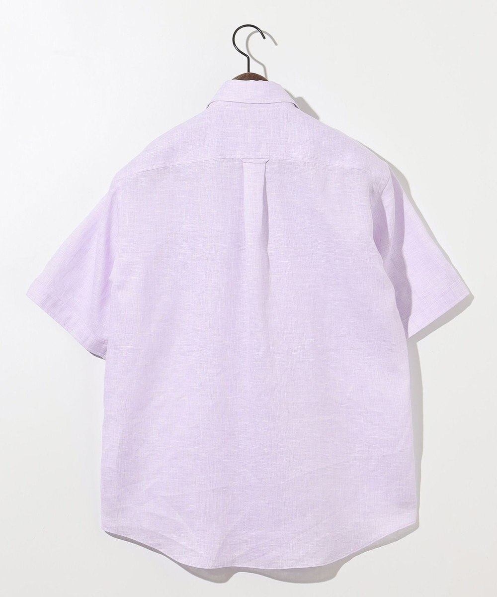 JOSEPH ABBOUD 【キングサイズ・麻100％・軽い・涼しい】 モイスチャーリネン半袖 シャツ 