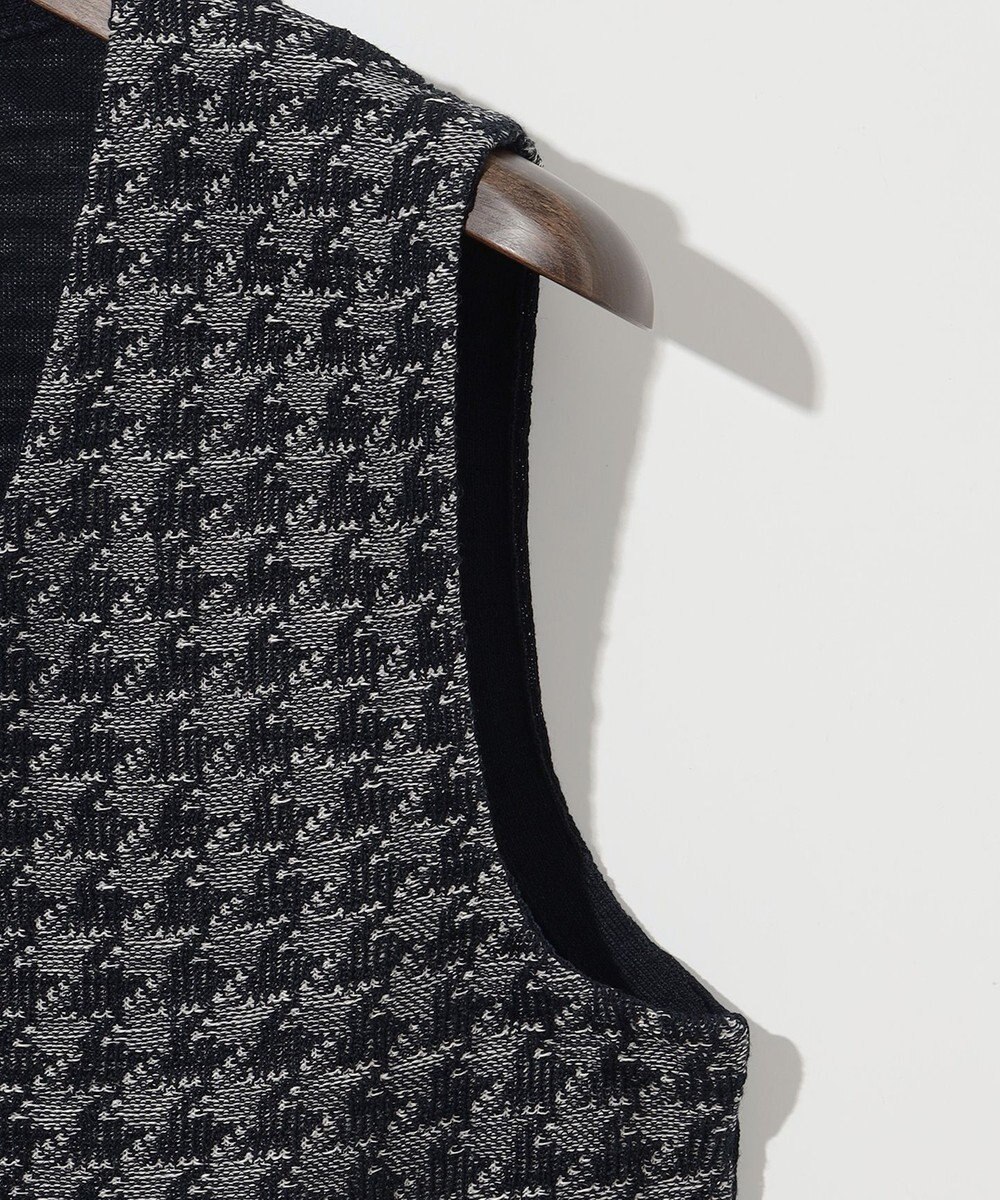 JOSEPH ABBOUD 【イタリア糸使用/清涼感/軽い/洗える/サスティナブル】スラブギマ ニット ベスト 