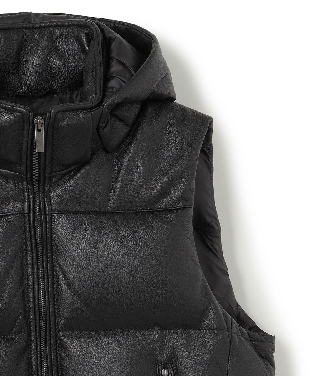 JOSEPH HOMME ライトゴートシュリンクレザー　ダウンベスト 