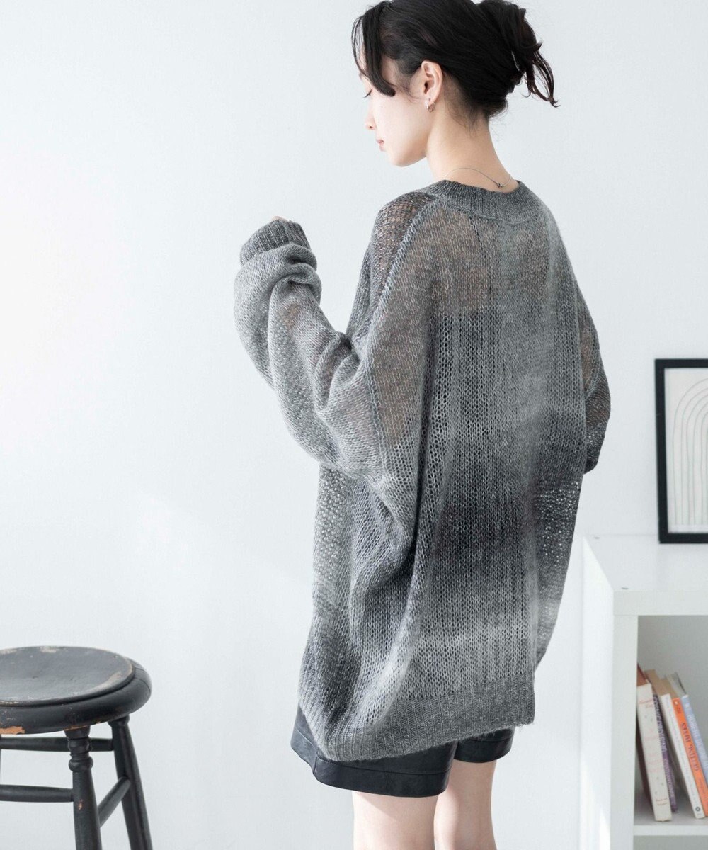 WEGO グラデーションメッシュニット 