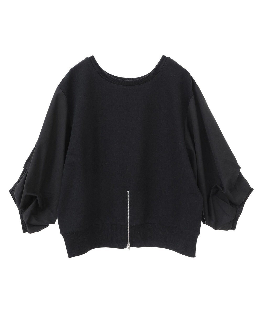 Green Parks ２ＷＡＹ７分袖タック裾ＺＩＰプルオーバー 