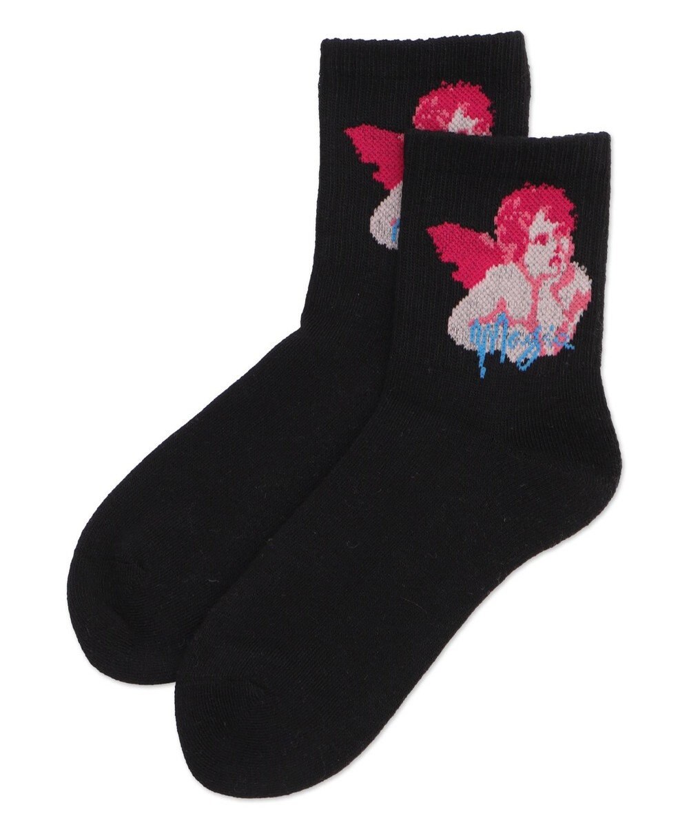 WEGO デザインパイルクルーソックス（14㎝） 