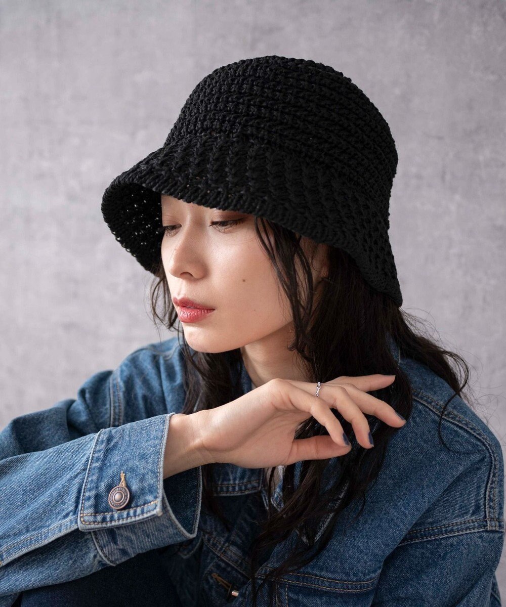 WEGO クロシェ編みハット 