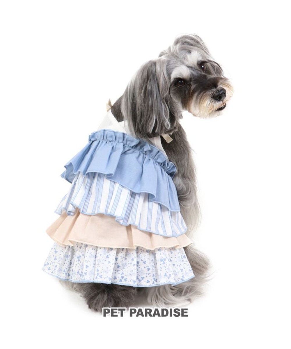 PET PARADISE 犬 服 夏服 ワンピース  ナチュラル〔小型犬〕 フリル ペットウエア ペットウェア ドッグウエア ドッグウェア ベビー 超小型犬 小型犬 マルチカラー