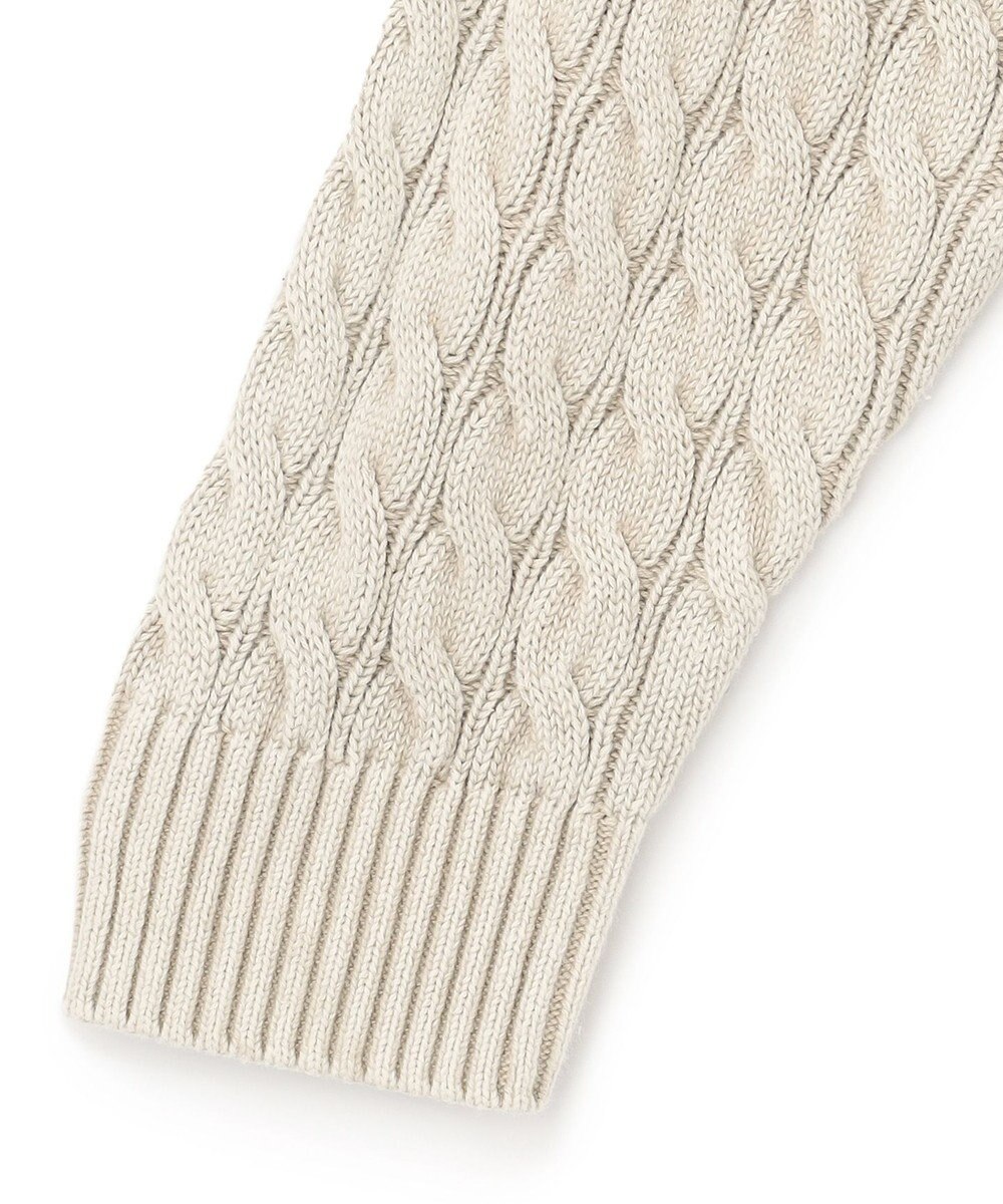 J.PRESS YORK STREET 【UNISEX】ピグメントコットン ケーブルニット 