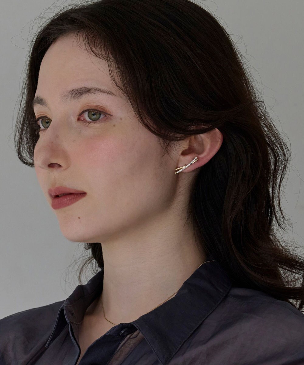 Phoebe 2wayクロッシングリュクスピアス&イヤリング(片耳) 