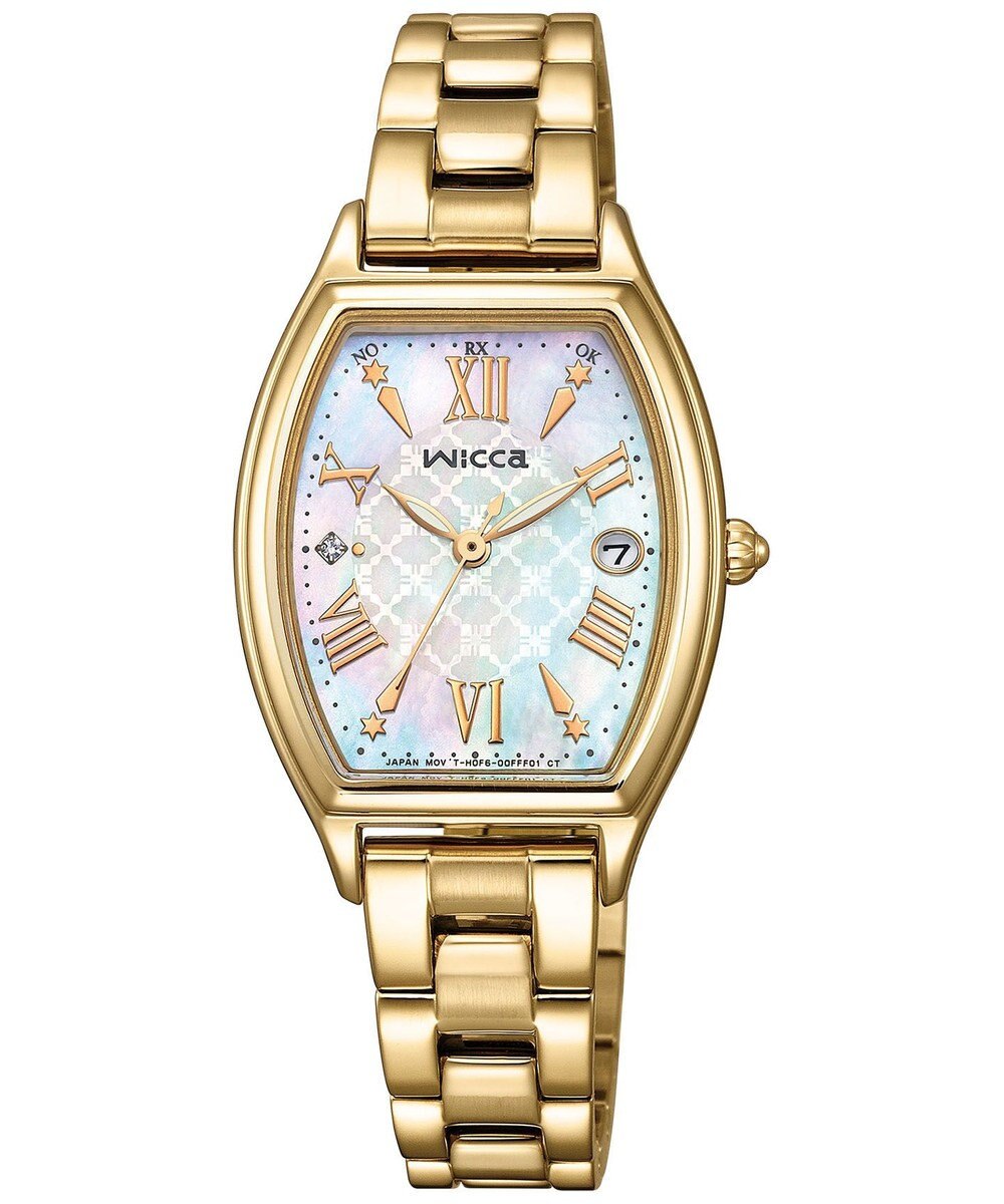 CITIZEN 【大人可愛い トノー型限定モデル】電池交換 時刻修正不要 ソーラーテック電波時計 