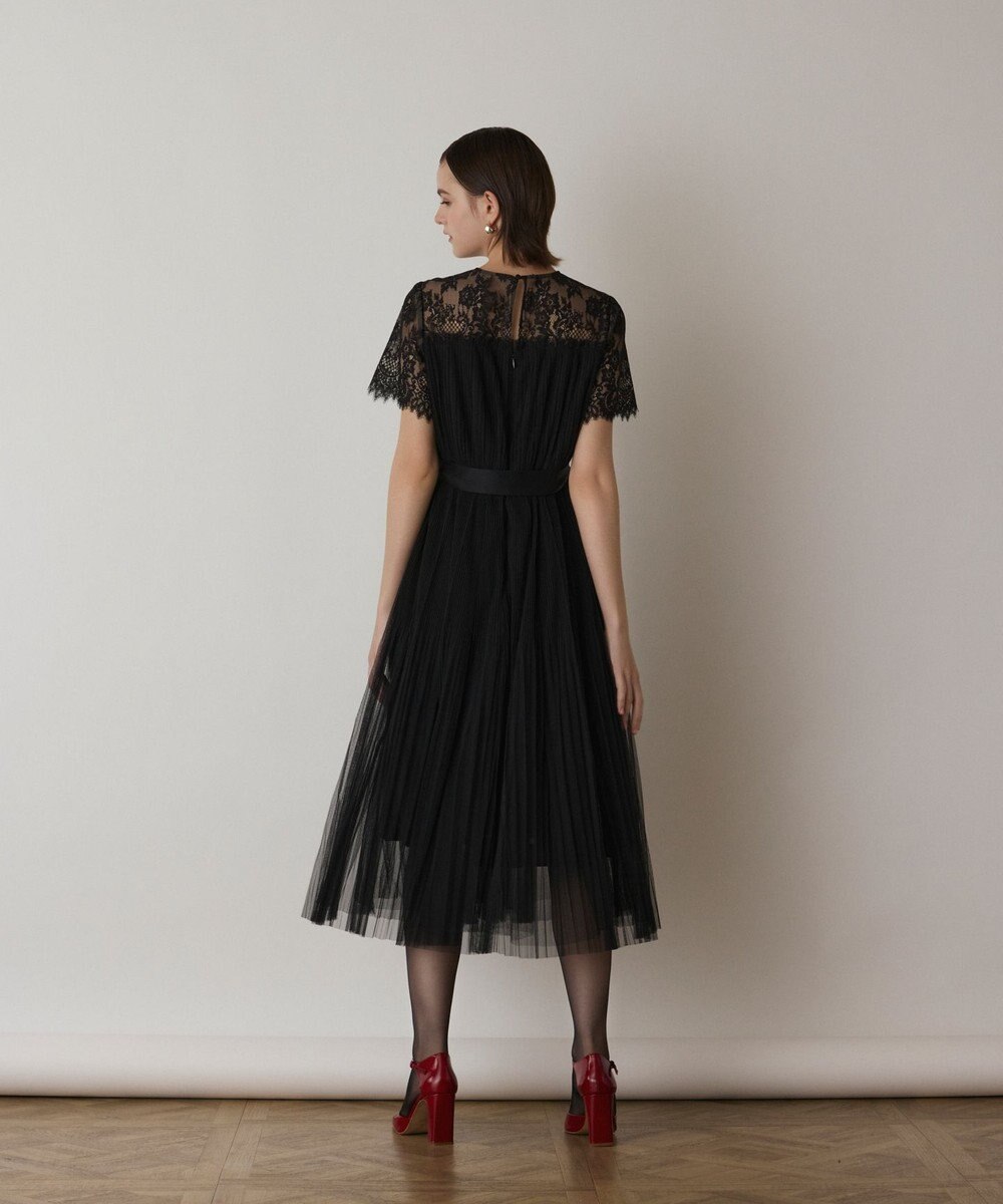 GRACE CONTINENTAL チュールプリーツドレス 